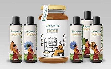 Mustard Oil Packaging Label